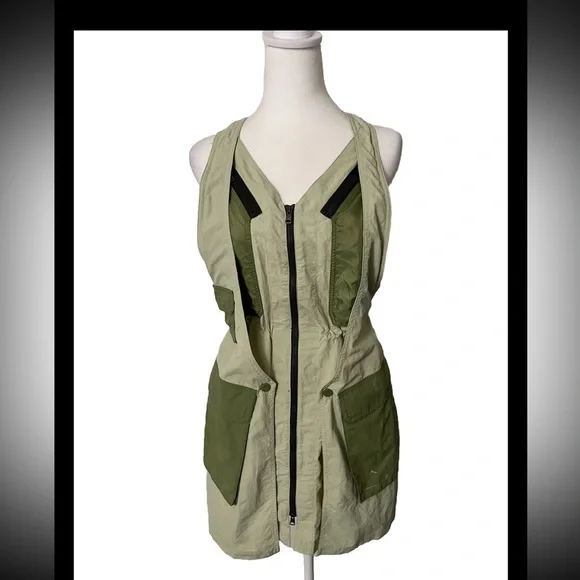 Air Jordan Green Vest Mini Dress XS - Picture 2 of 11
